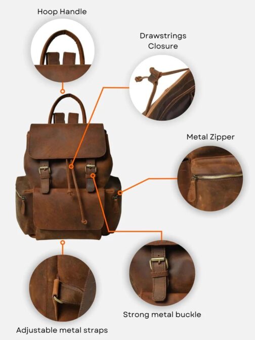 backpack leather