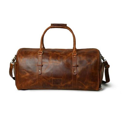 leather duffel bag