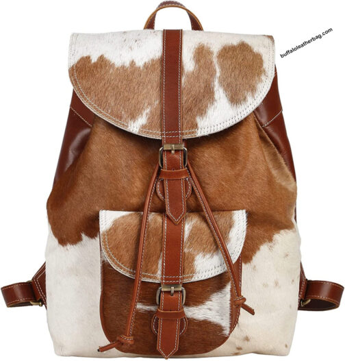 hairon leather backpack bag