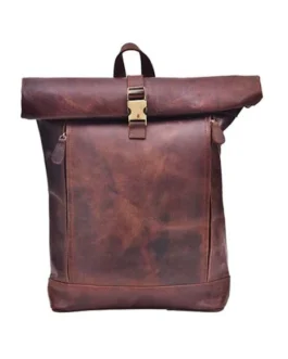 ROLLED UP BACKPACK | GENUINE LEATHER UNISEX BACKPACK