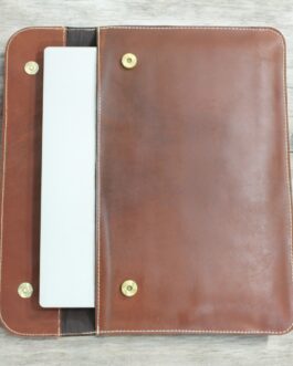 Premium Leather Laptop Sleeve – Slim and Stylish Protection