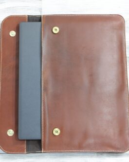 Premium Leather Laptop Sleeve – Slim and Stylish Protection